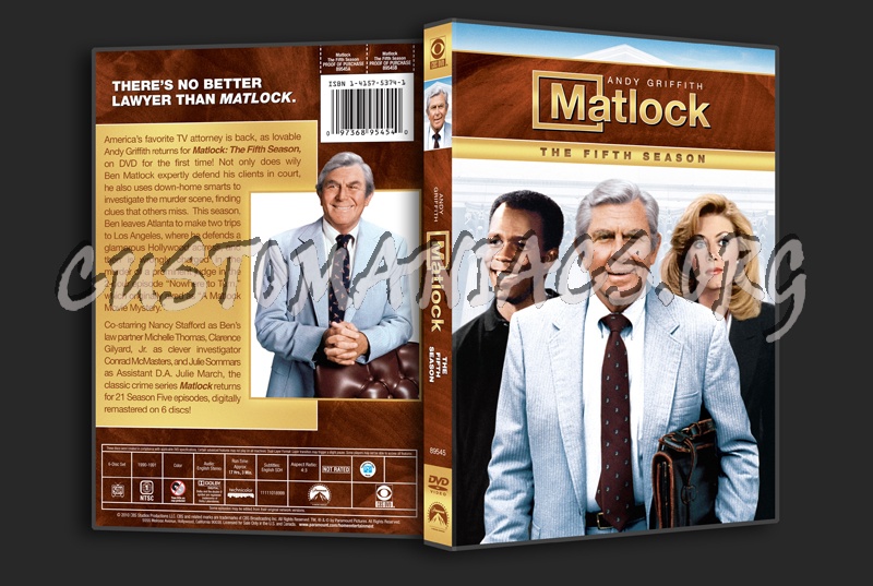 Matlock Season 5 dvd cover