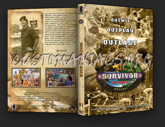 Survivor Nicaragua - Season 21 dvd cover