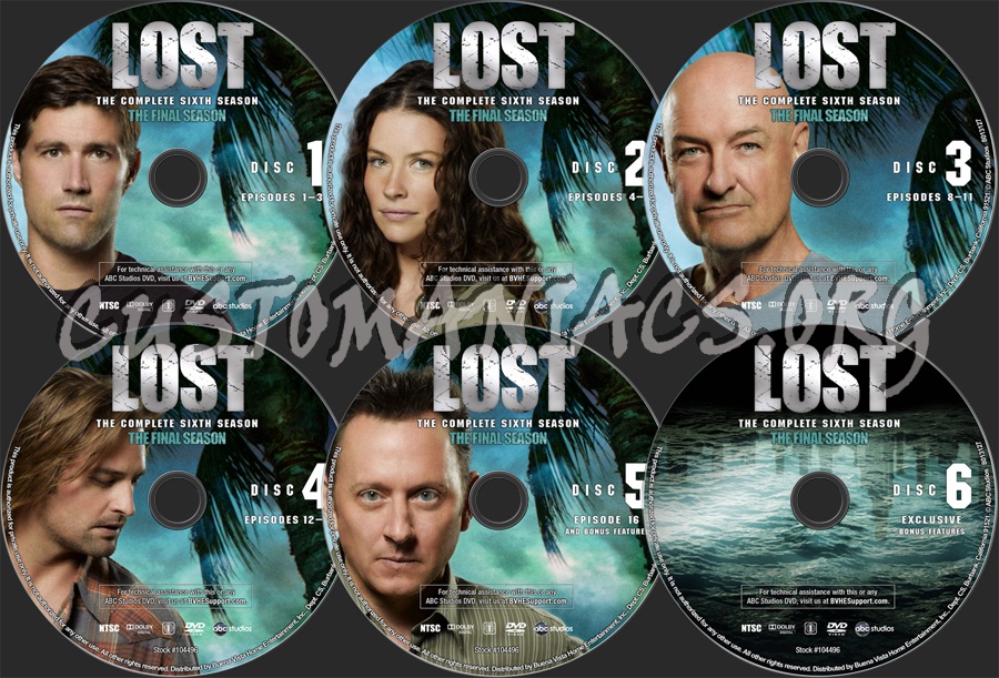 Lost - The Final Season dvd label