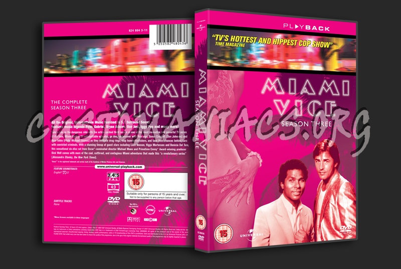 Miami Vice Season 3 dvd cover
