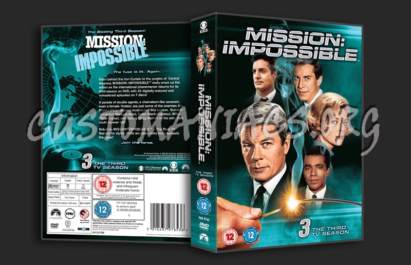 Mission Impossible Season 3 dvd cover