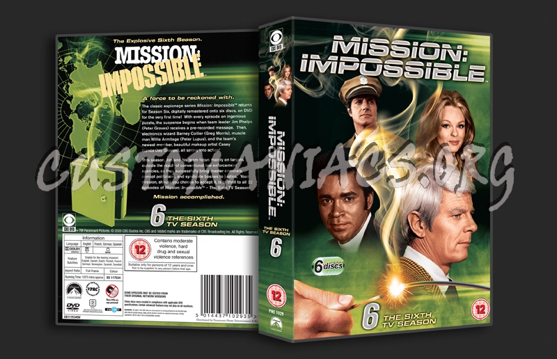 Mission Impossible Season 6 dvd cover