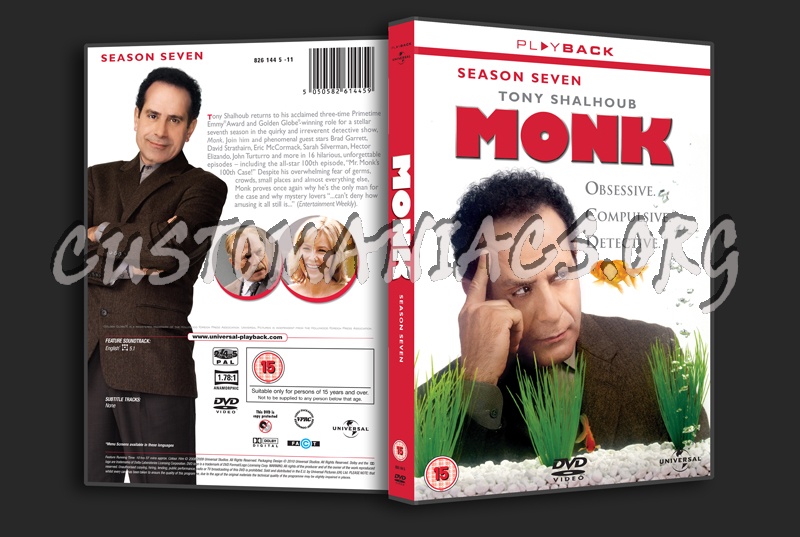 Monk Season 7 dvd cover