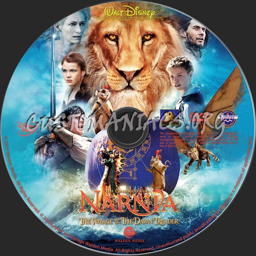 The Chronicles of Narnia:Voyage of the Dawn Treader dvd label