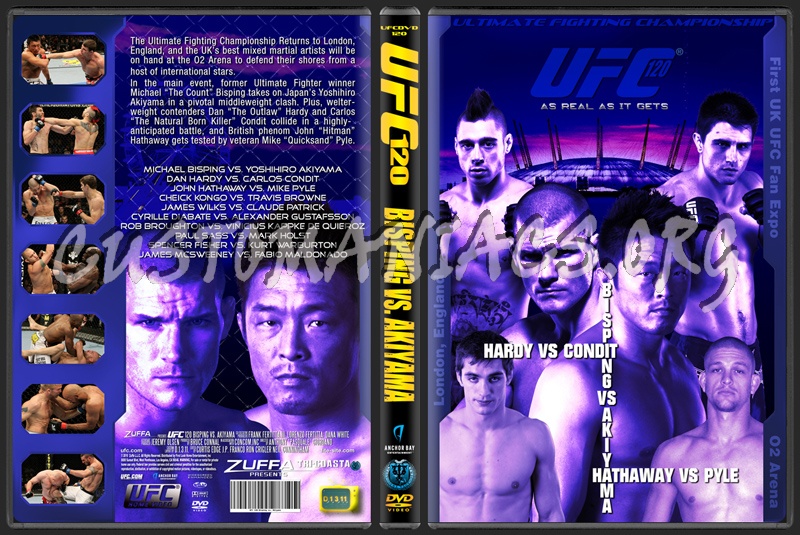 UFC 120 Bisping vs. Akiyama dvd cover