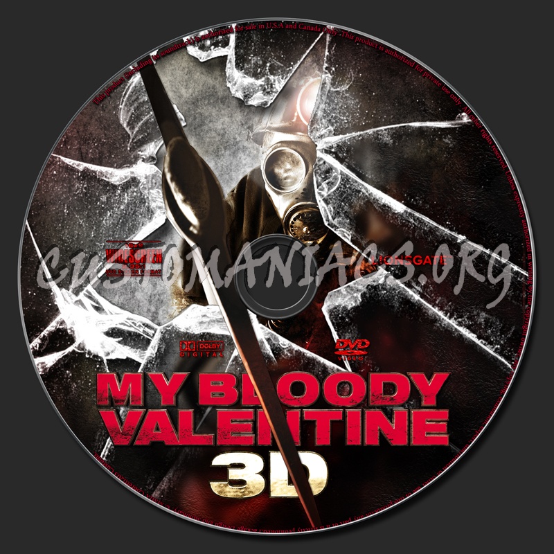 My Bloody Valentine 3d dvd label