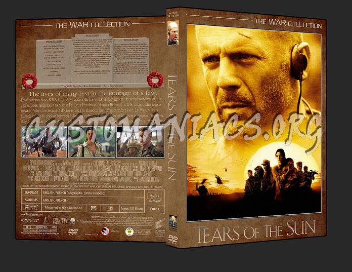 War Collection Tears Of The Sun dvd cover