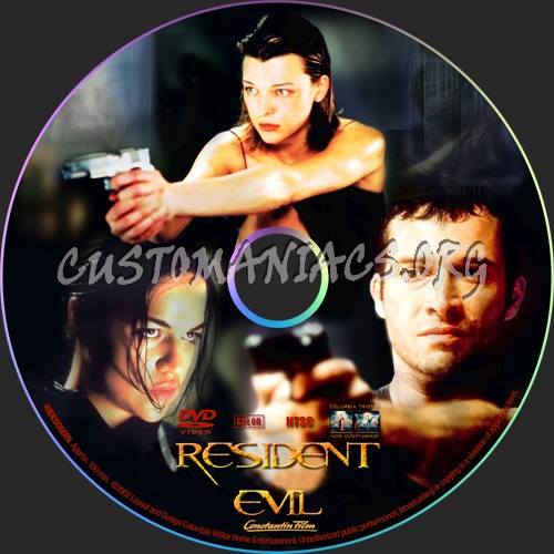 Resident Evil 1-3 dvd label