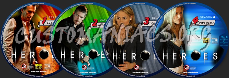 Heroes Season 4 dvd label