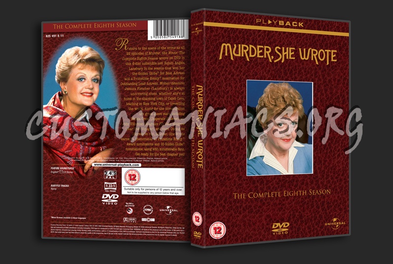 Murder, She Wrote Season 8 dvd cover