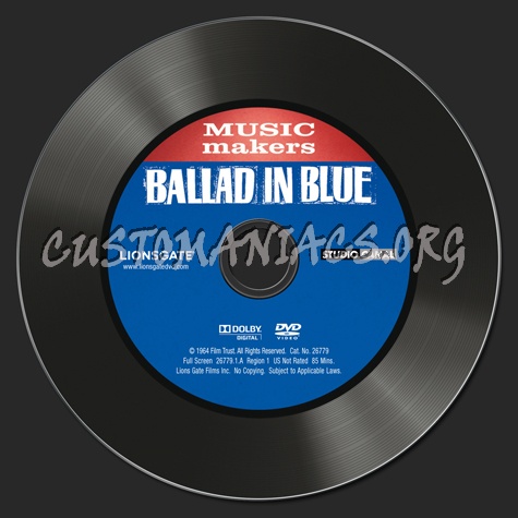 Music Makers Ballad in Blue dvd label