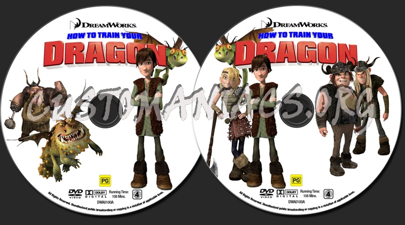 How To Train Your Dragon dvd label