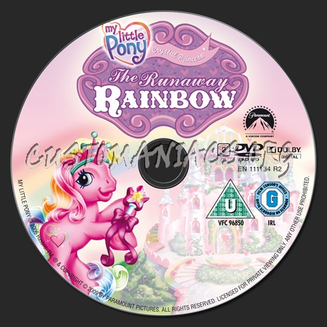 My Little Pony The Runaway Rainbow dvd label