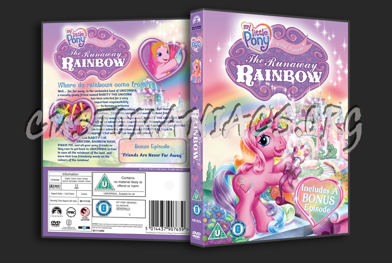 My Little Pony The Runaway Rainbow dvd cover