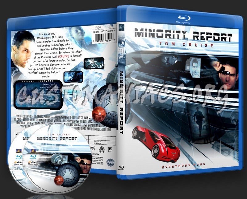 Minority Report blu-ray cover