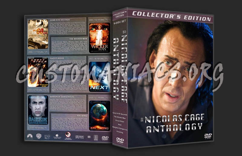 A Nicolas Cage Anthology dvd cover