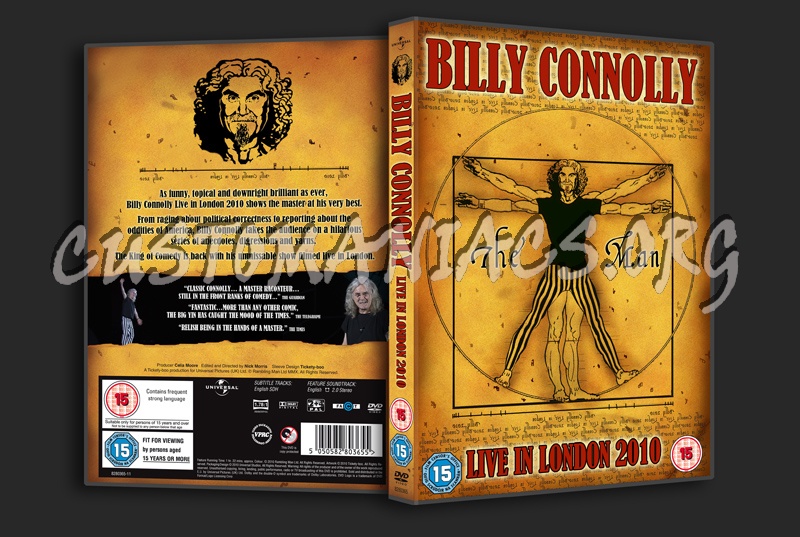 Billy Connolly Live in London 2010 dvd cover