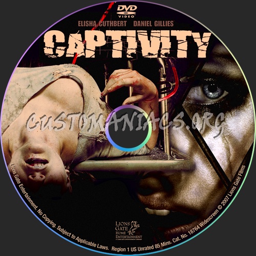 Captivity dvd label