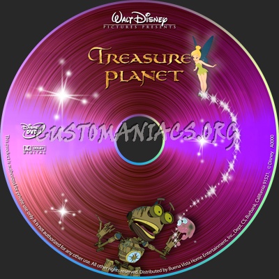 Treasure Planet dvd label