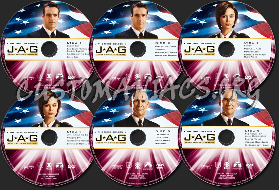 Jag Season 3 dvd label