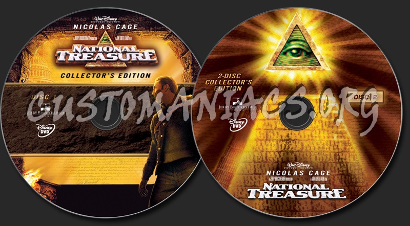 National Treasure dvd label