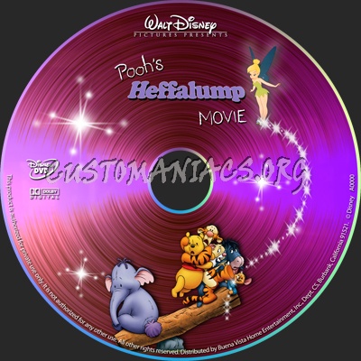 Poohs Heffalump Movie dvd label