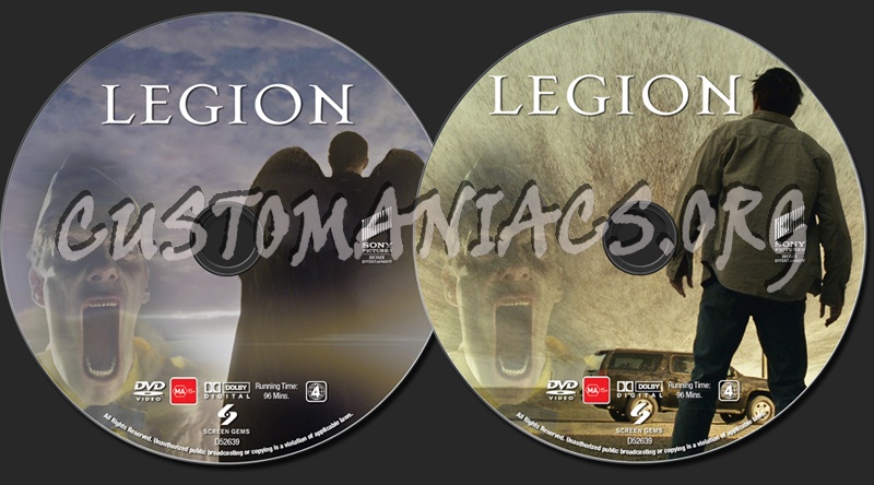 Legion dvd label