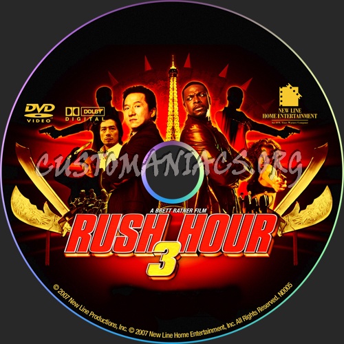 Rush Hour 3 dvd label