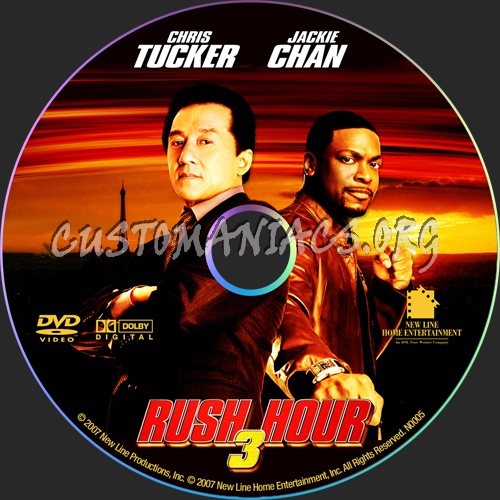 Rush Hour 3 dvd label