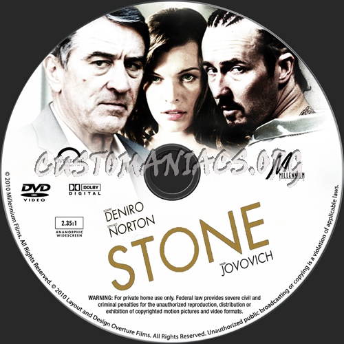 Stone dvd label