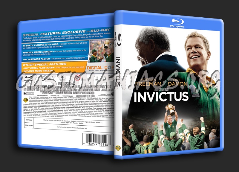 Invictus blu-ray cover