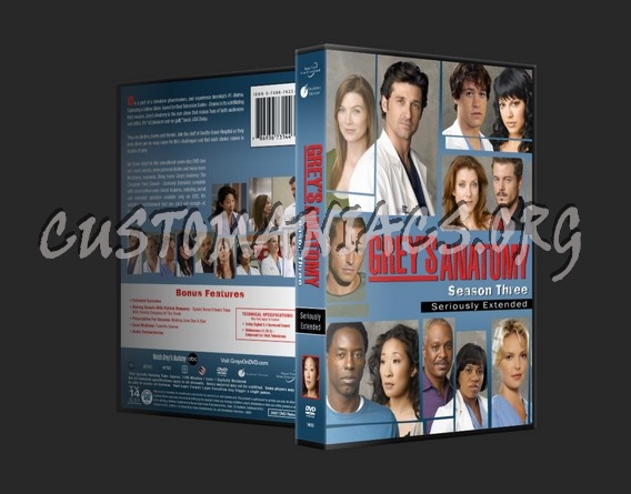 Grey's Anatomy Season 3 dvd cover