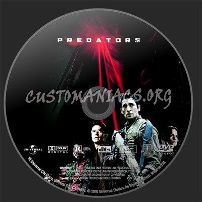 Predators dvd label