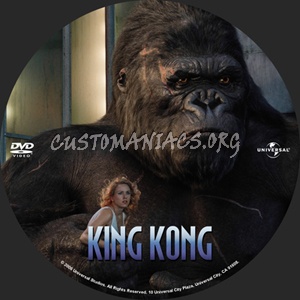 King Kong dvd label