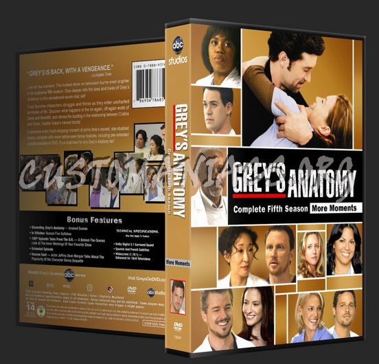 Grey's Anatomy Season 5 dvd cover