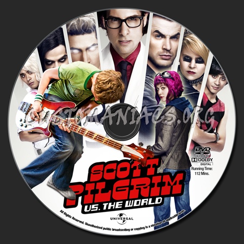 Scott Pilgrim vs The World dvd label