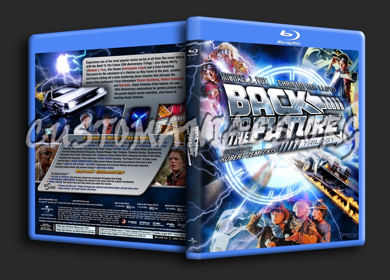 Back To The Future Trilogy blu-ray cover