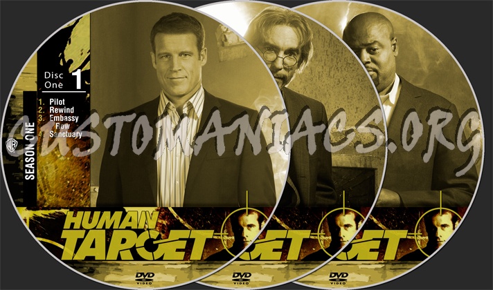 Human Target dvd label