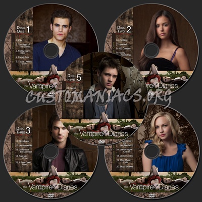 Vampire Diaries season 1 dvd label