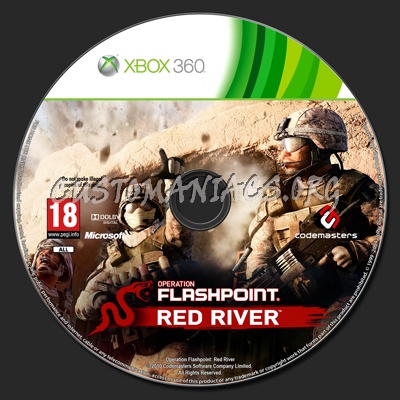 Operation Flashpoint: Red River dvd label