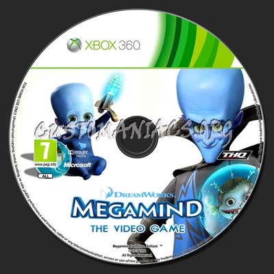 Megamind: Bad. Blue. Brilliant. dvd label