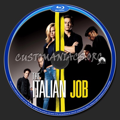 The Italian Job blu-ray label