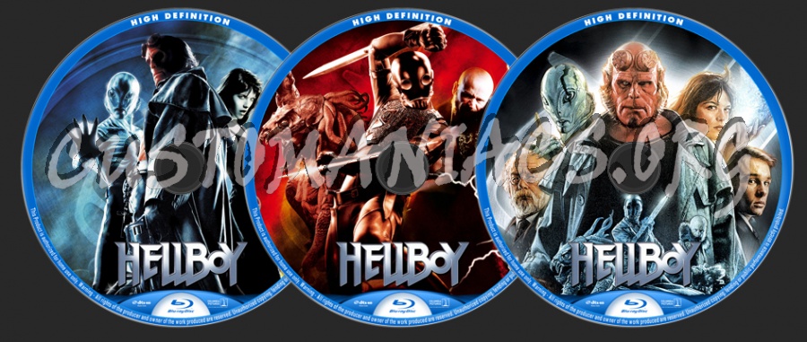 Hellboy blu-ray label