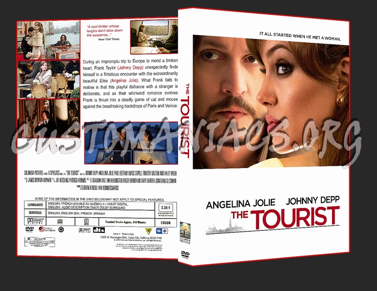 The Tourist dvd cover