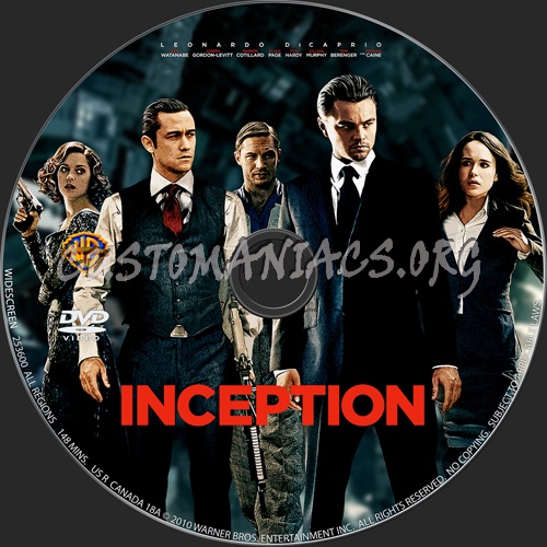 Inception dvd label