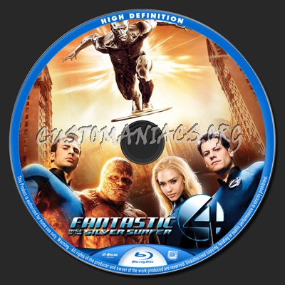 Fantastic Four Rise of the Silver Surfer blu-ray label