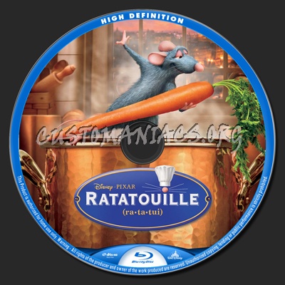 Ratatouille blu-ray label