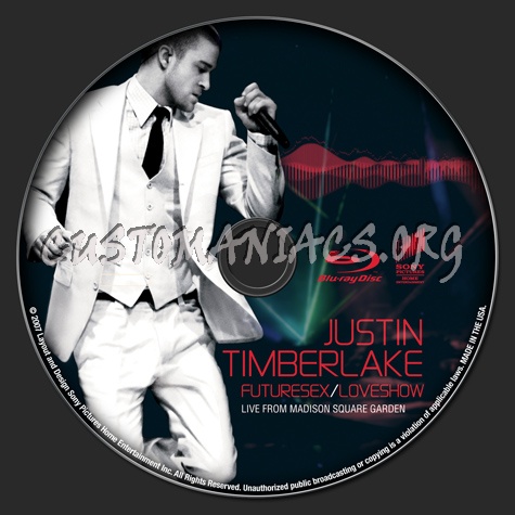 Justin Timberlake - Futuresex/Loveshow blu-ray label