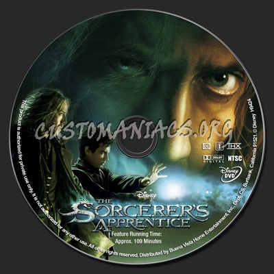 The Sorcerer's Apprentice dvd label