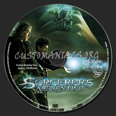 The Sorcerer's Apprentice dvd label